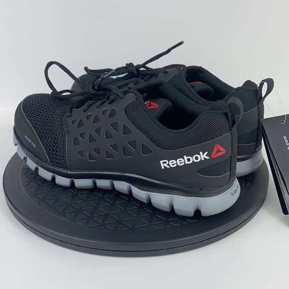 Reebok Sublite Cushion Alloy Toe Work Shoes Black/Gray RB4041 Men's Size 6.5 - Picture 7 of 15